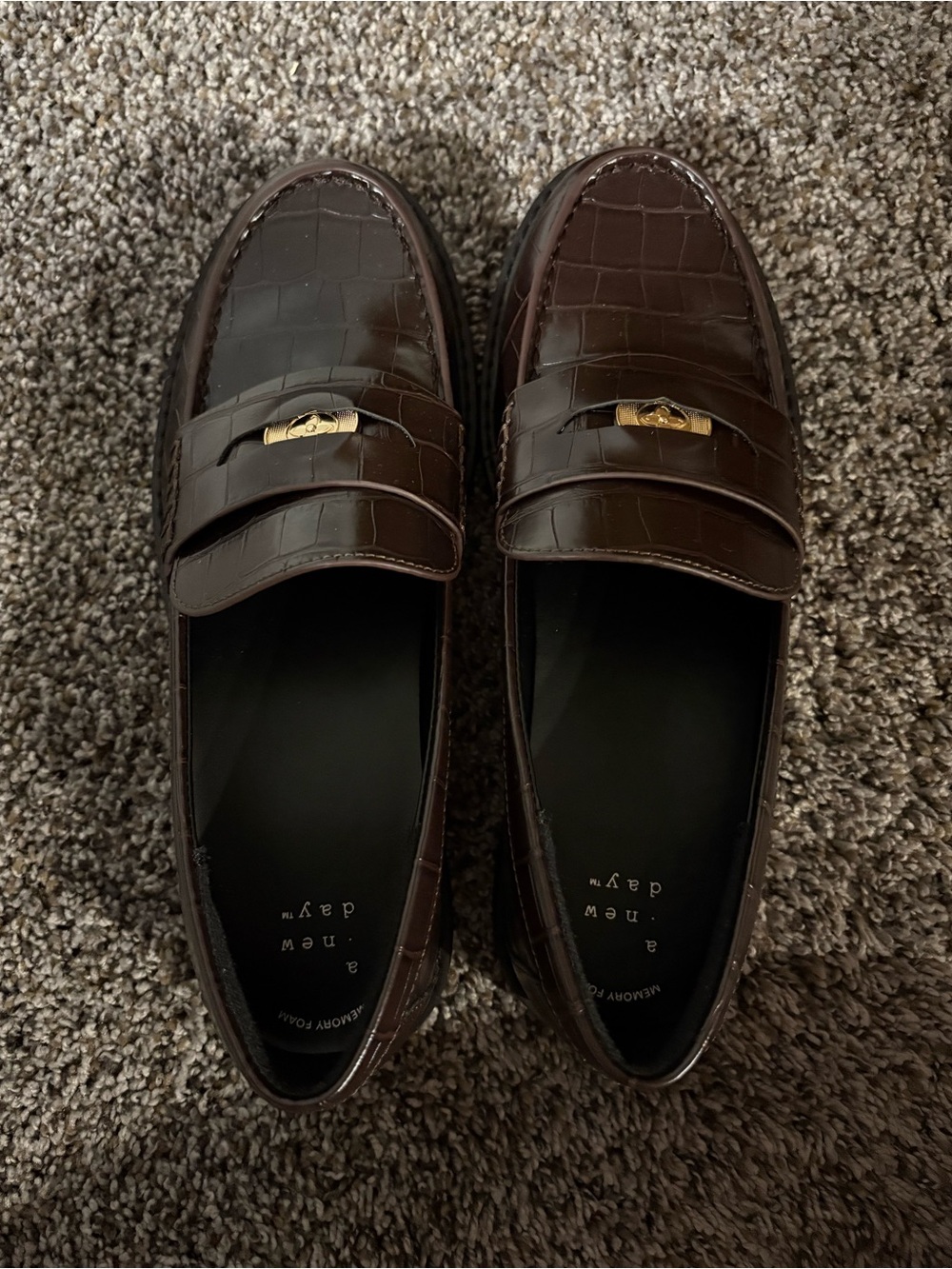Target-a new day-Brown Loafers NWOT - Picture 2 of 3